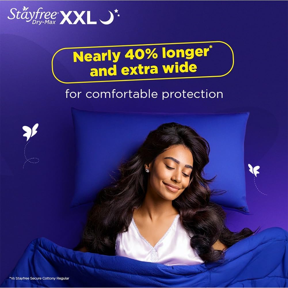 Stayfree Dry Max All Night XL: 28 pads