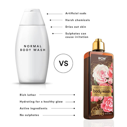 WOW Moroccan Rose Otto Body Wash: 250 ml