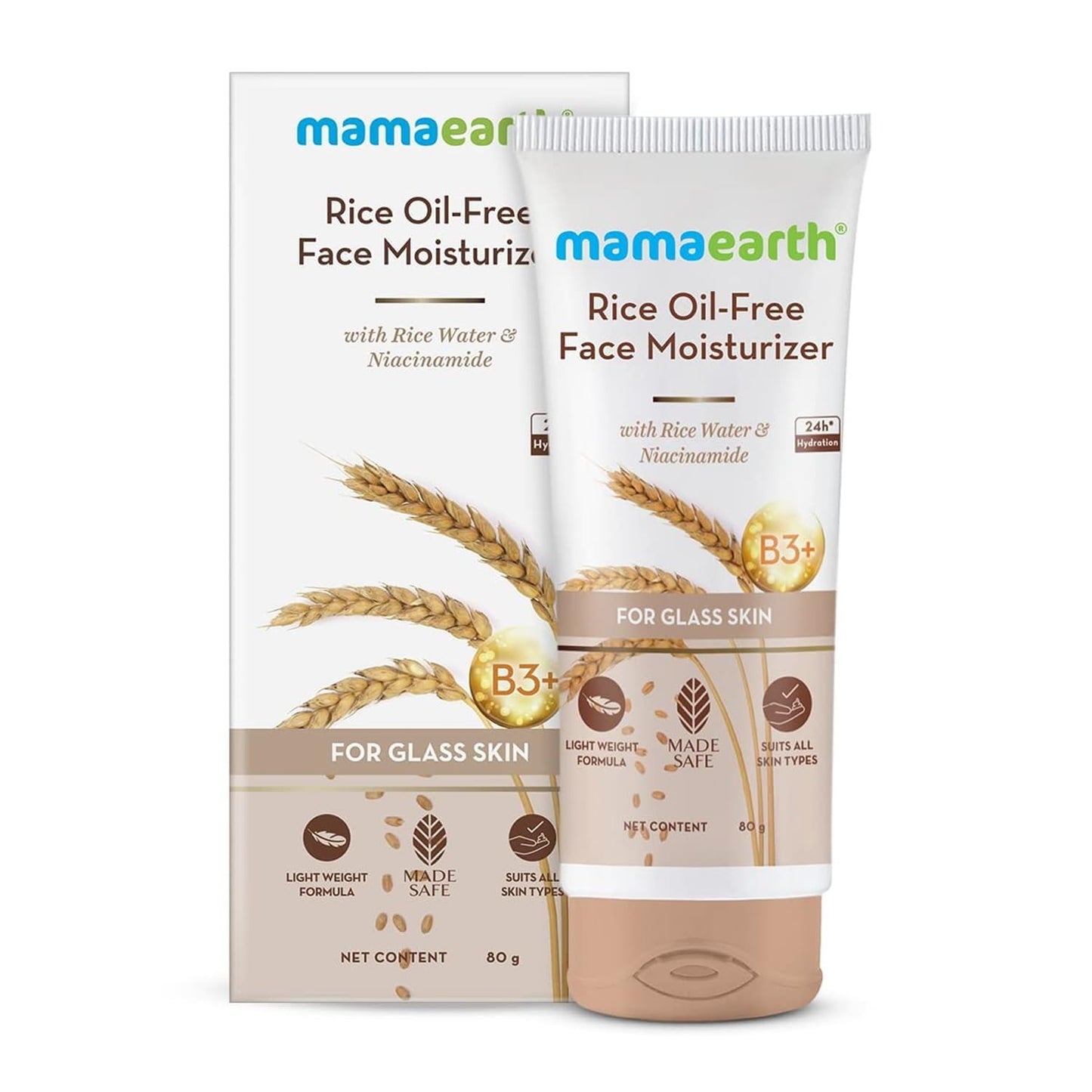 Mamaearth Rice Oil-Free Face Moisturizer: 80 g