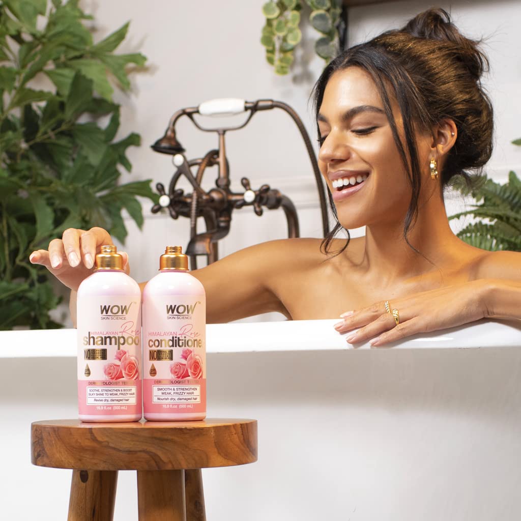 WOW Himalayan Rose Hair Shampoo & Conditioner Set: 500 ml each