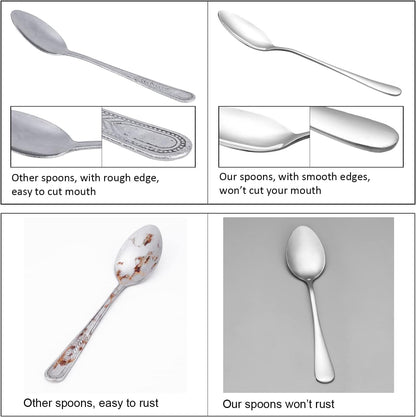 iKonbi Teaspoon Set Stainless Steel, 6.7 inch, Pack of 24