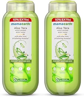 Mamaearth Moisturizing Body Wash: Aloe Vera & Jasmine, Pack of 2, 275 ml