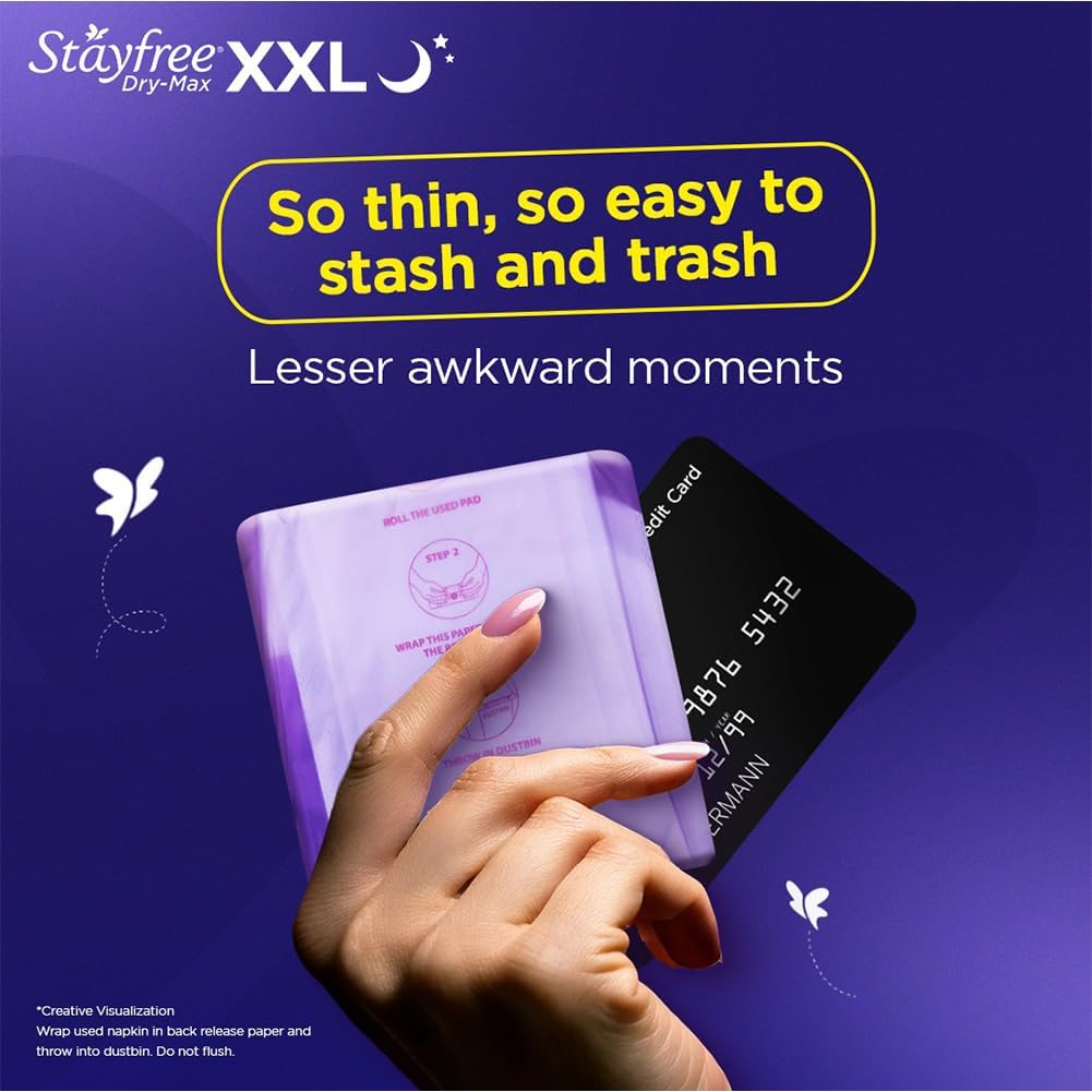 Stayfree Dry Max All Night XL: 28 pads