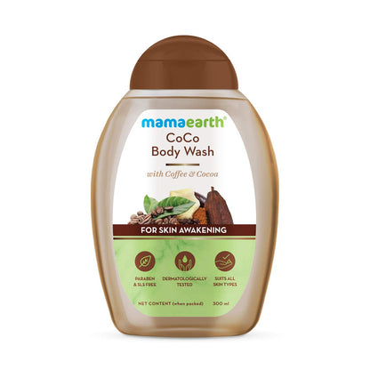 Mamaearth CoCo Body Wash: Coffee & Cocoa, 300