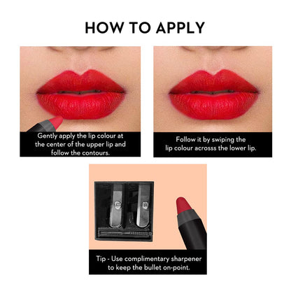 SUGAR Cosmetics Matte As Hell Crayon Lipstick: 30 Lillian Rose (Magenta)