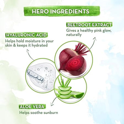 Mamaearth Beetroot Hydraful Sunscreen: SPF 50 PA++++, 50 g