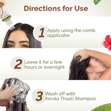 Mamaearth Kerala Thaali Hair Care Kit: Hair Oil 150 ml + Shampoo 250 ml + Conditioner 250 ml