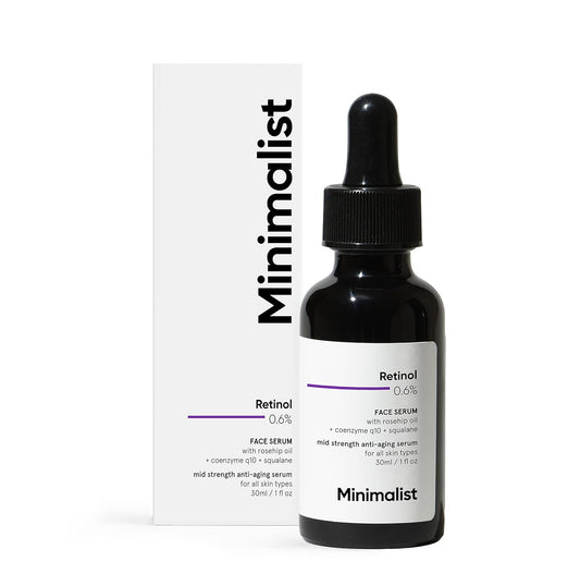 Minimalist 0.6% Retinol Serum: Antioxidant, Coenzyme Q10,