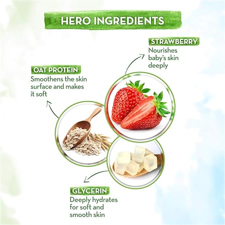 Mamaearth Super Strawberry Body Wash for Kids: 300 ml