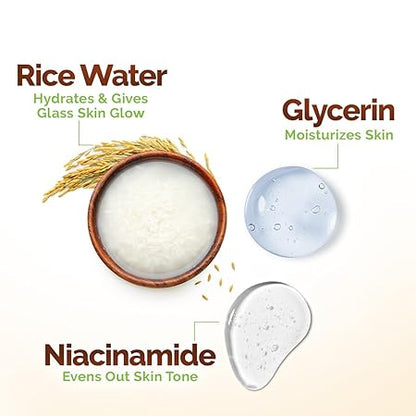 Mamaearth Rice Water Moisturizing Body Wash: Rice Water & Lily Scent, Pack of 3, 275 ml each