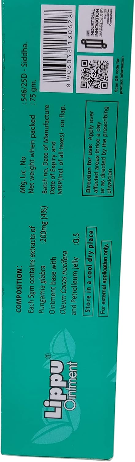 Dr. JRK's Lippu Ointment: 75 g, Pack of 2