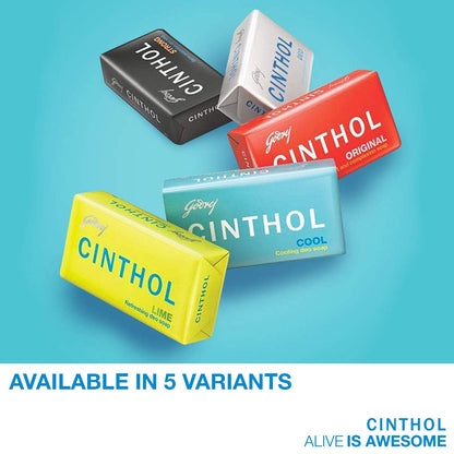 Cinthol Bath Cool Soap: 100 g, Pack of 5