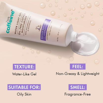 mCaffeine Coffee Oil-Free Face Moisturizer: Hyaluronic Acid, 50 ml