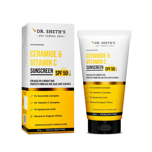 Dr. Sheth's Ceramide & Vitamin C Sunscreen, SPF 50+,