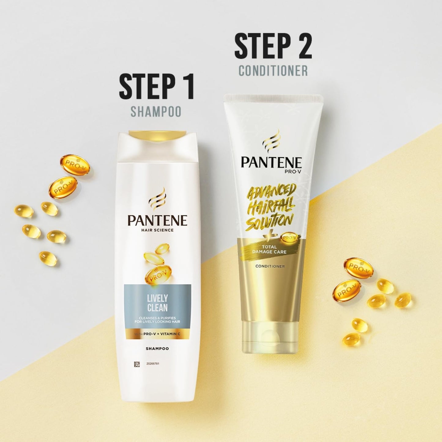 Pantene Advanced Haircare Solution, Lively Clean Shampoo for Women, 400ML