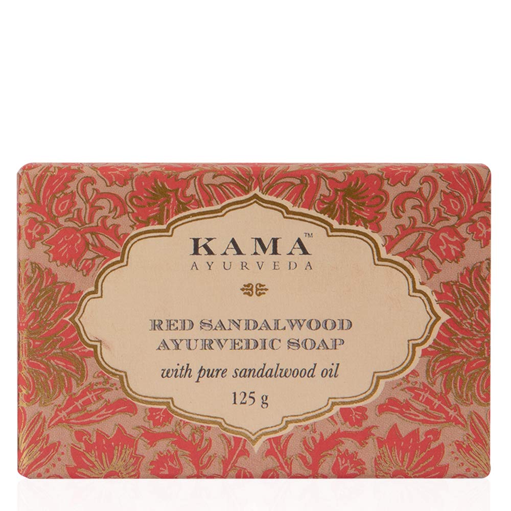 Kama Ayurveda Red Sandalwood Ayurvedic Soap: Pure Sandalwood Oil,