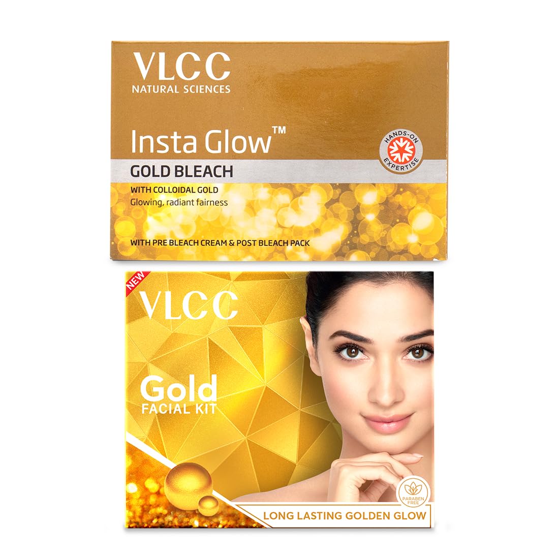 Vlcc Insta Glow Gold Bleach With Gold Oxide For Glowing & Radiant Fairness 60gm