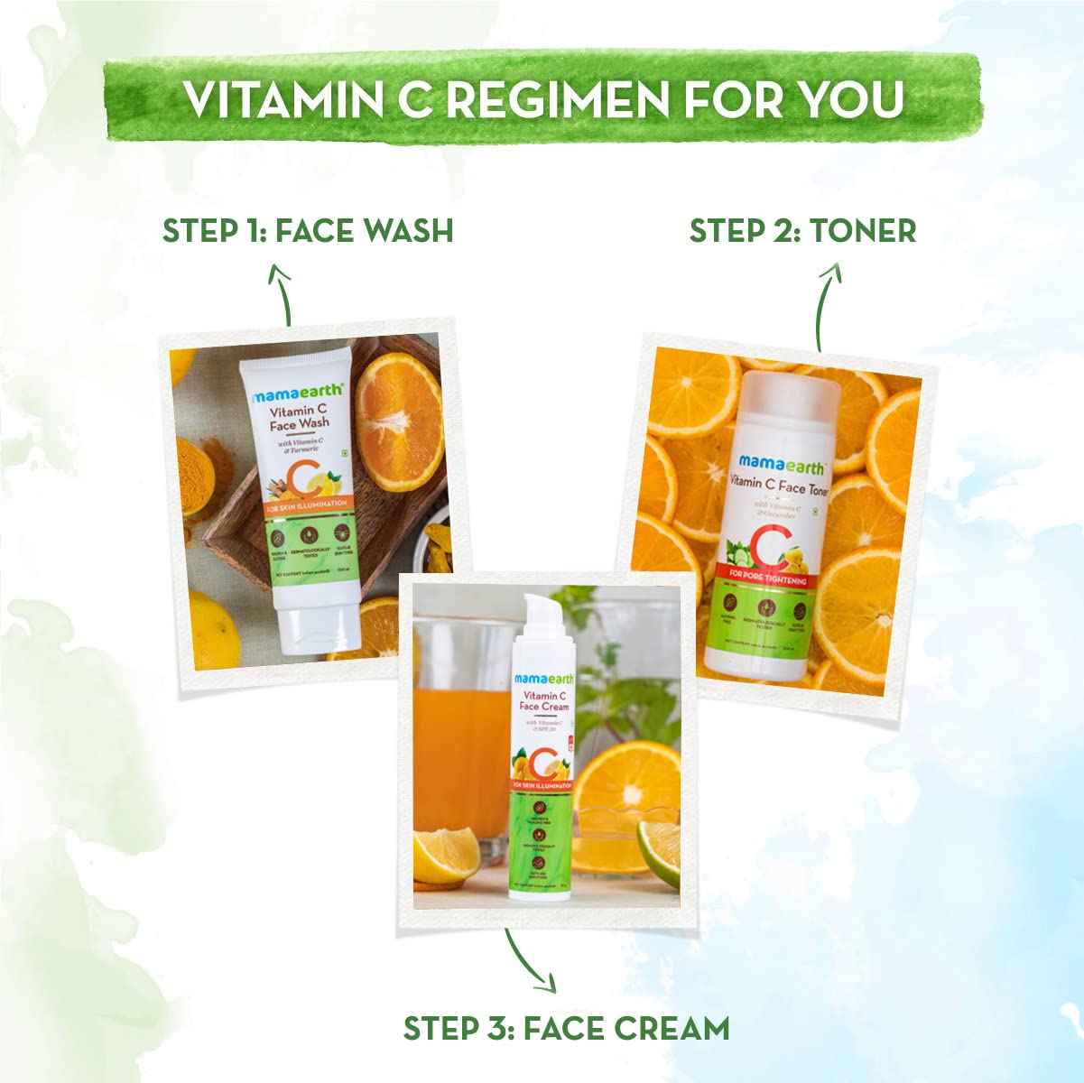 Mamaearth Vitamin C Face Wash: Gentle & Hydrating, Turmeric, 100 ml