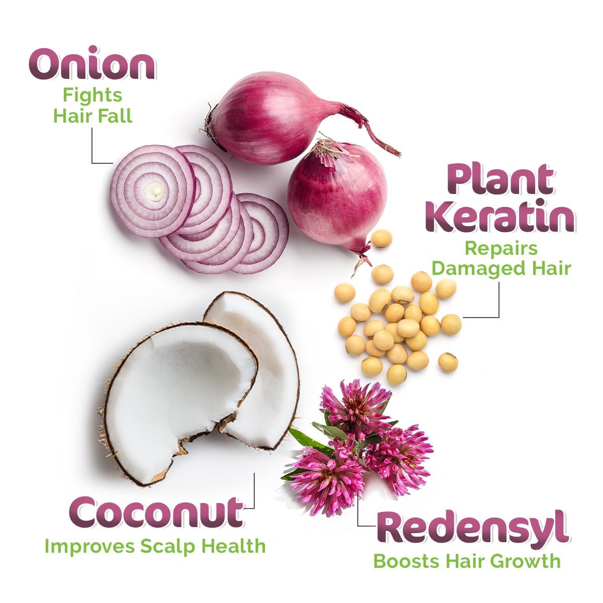 Mamaearth Anti Hair Fall Spa Set: Onion Shampoo 250 ml + Conditioner 250 ml + Oil 150 ml