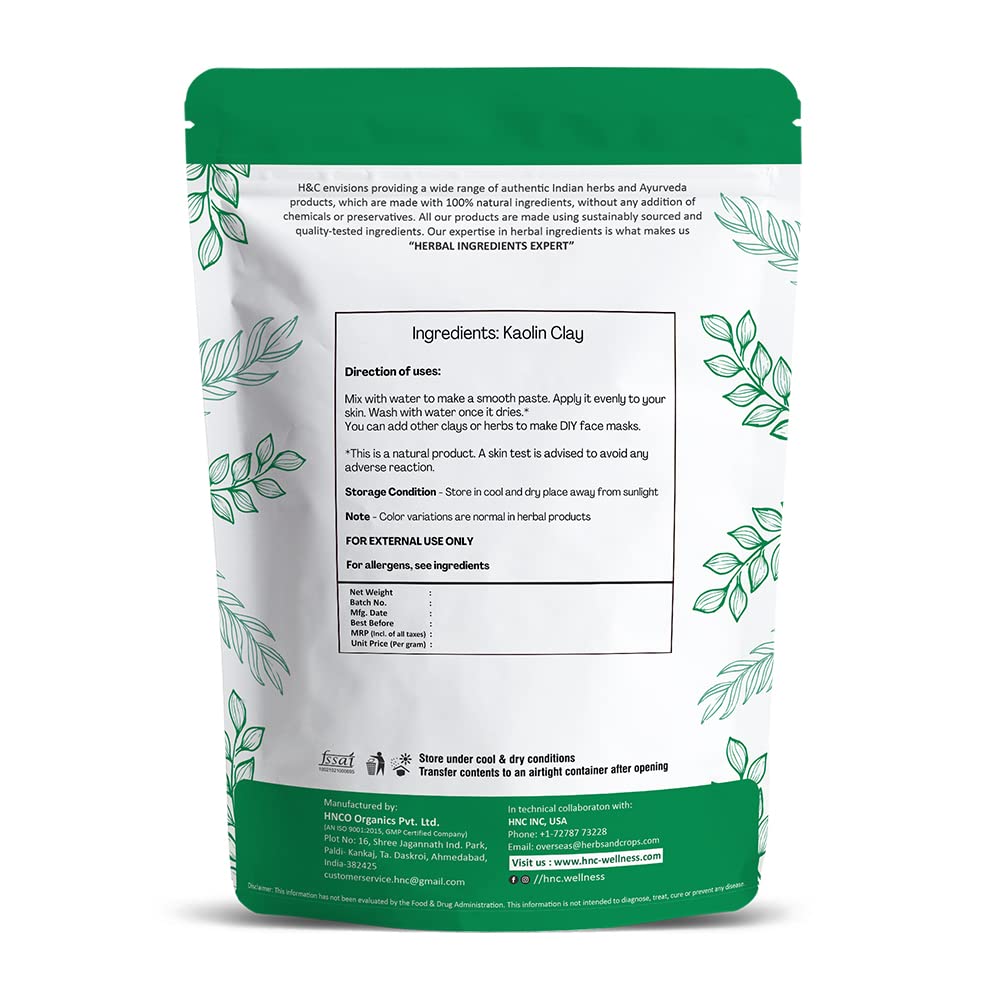 H&C Kaolin Clay Powder: 227 g
