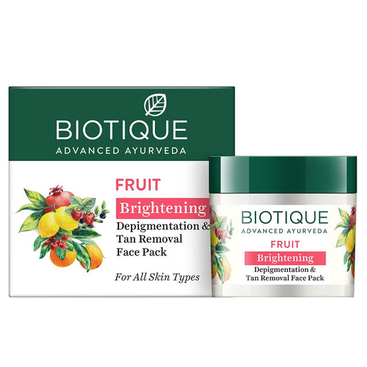 Biotique Bio Fruit Whitening & Depigmentation & tan removal FacePack 75G/2.65 Fl.Oz. I For