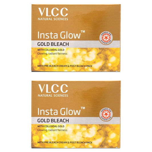 VLCC Insta Glow Gold Bleach: 30g, Pack of