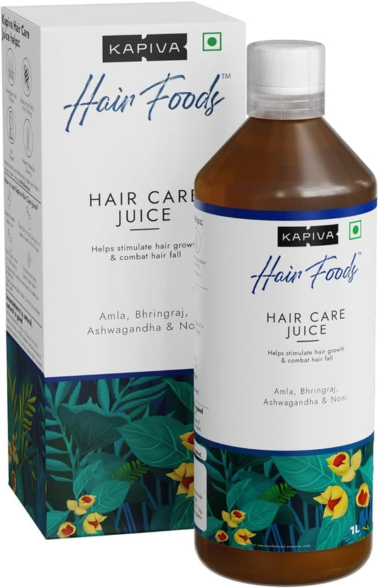 Kapiva HairCare Juice For Growth & Hair Fall Control: 1L, Amla, Noni, Bhringraj &