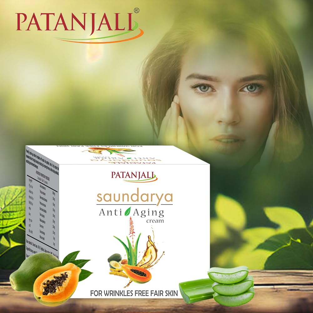 Patanjali Saundarya Anti Aging Face Cream: 15 g
