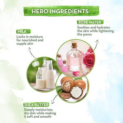Mamaearth Rose Body Lotion: Rose Water & Milk, 200 ml