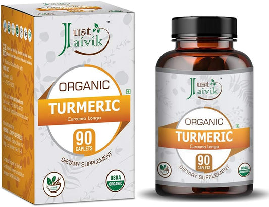 Just Jaivik Organic Turmeric Haldi (Curcuma Longa): 90 Organic