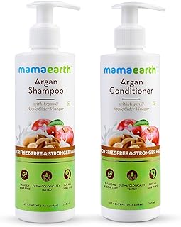 Mamaearth Argan Shampoo - 250 ml + Argan Conditioner - 250ml
