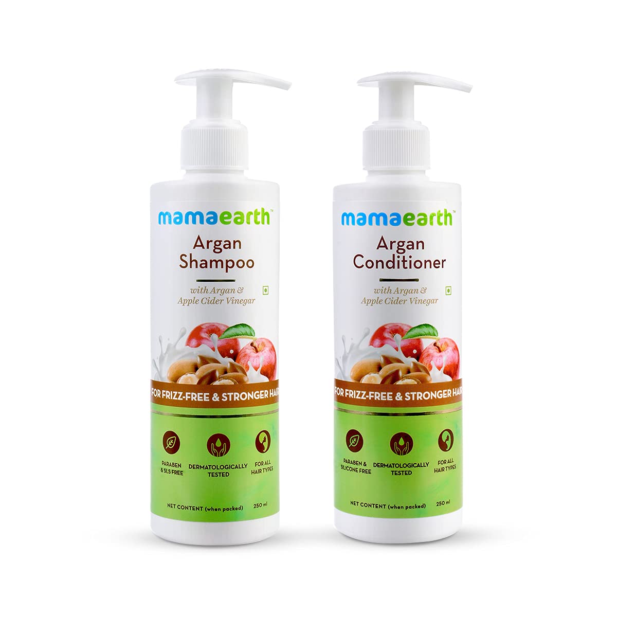 Mamaearth Argan Shampoo & Conditioner Combo: 250 ml each
