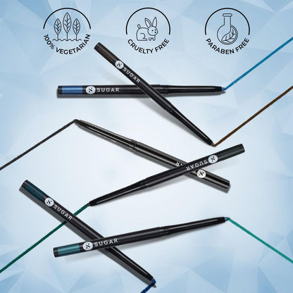 SUGAR Cosmetics Kohl Of Honour Intense Kajal 01 Black Out - Black, Long Lasting Formula, Lightweight