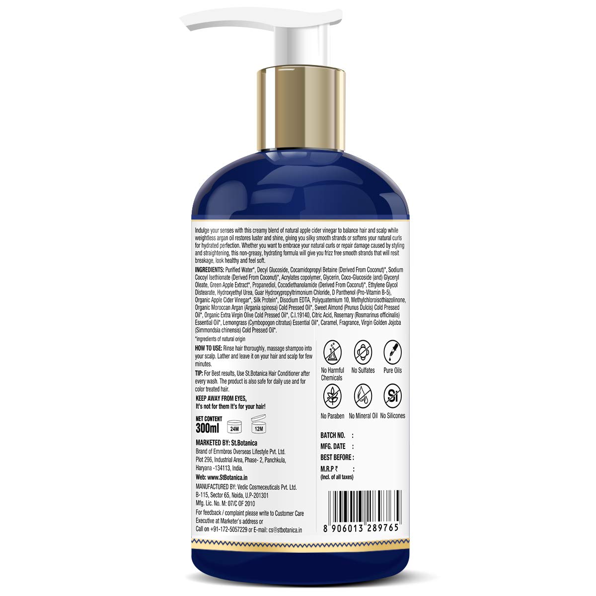 StBotanica Apple Cider Vinegar & Argan Oil Shampoo: 300 ml