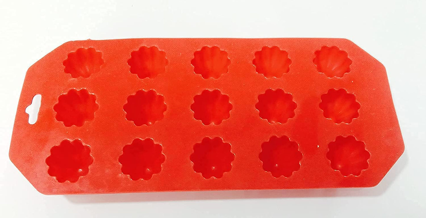 iKonbi Silicone Modak Mould Modak Shape 15 in 1 Chocolate Mould Silicon Brown Chocolate Moulds for Ganesh Chaturti Festivals