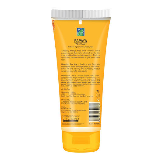 Asta Berry Papaya Face Wash: 100 g