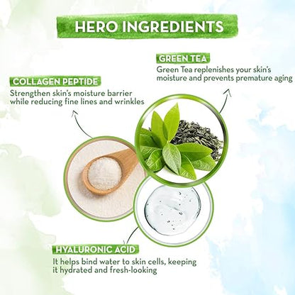 Mamaearth Bye Bye Face Cream for Women: Green Tea & Collagen, 30 g