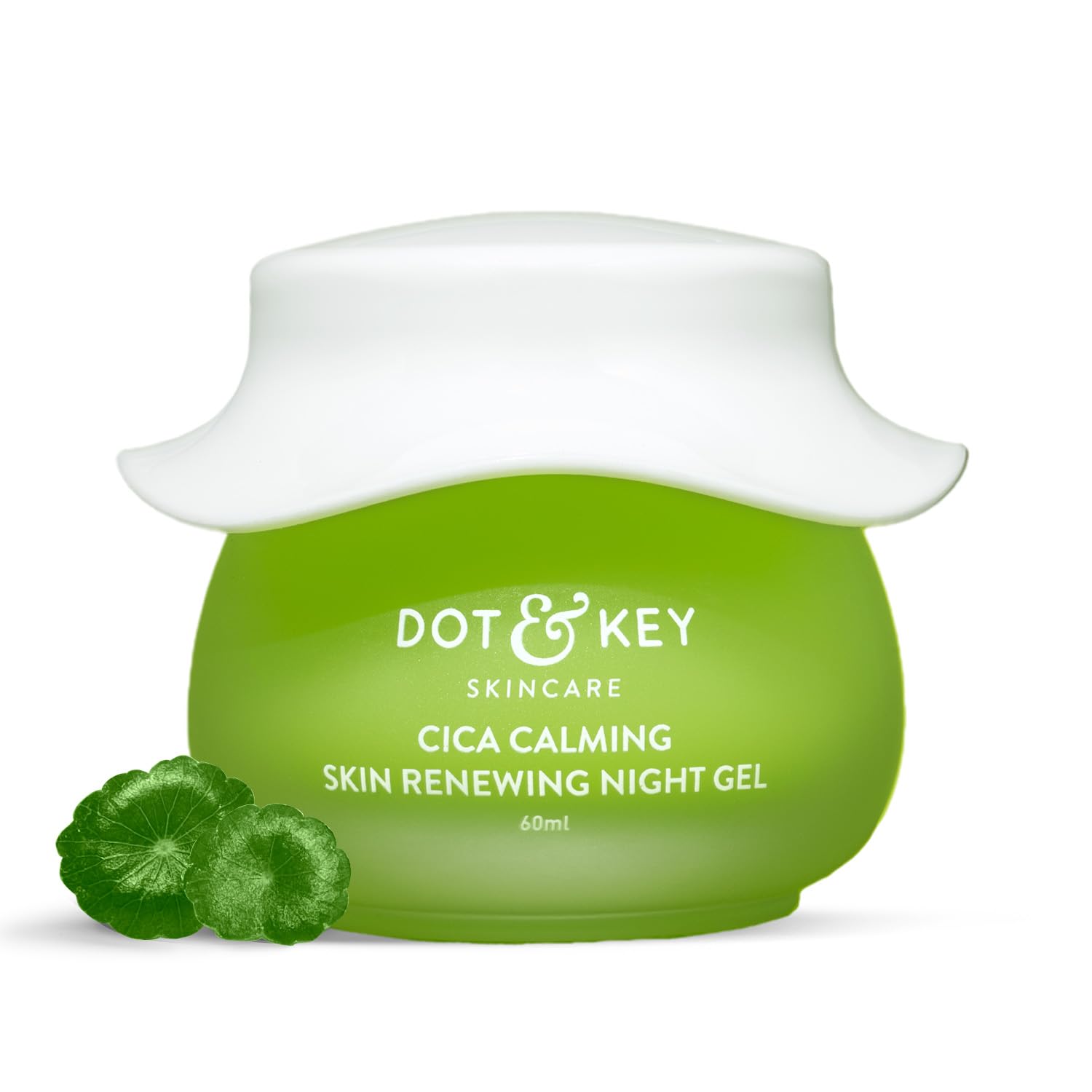 Dot & Key Cica Calming Skin Renewing Night Gel, 60ml | Soothing Gel for Oily & Acne-Prone