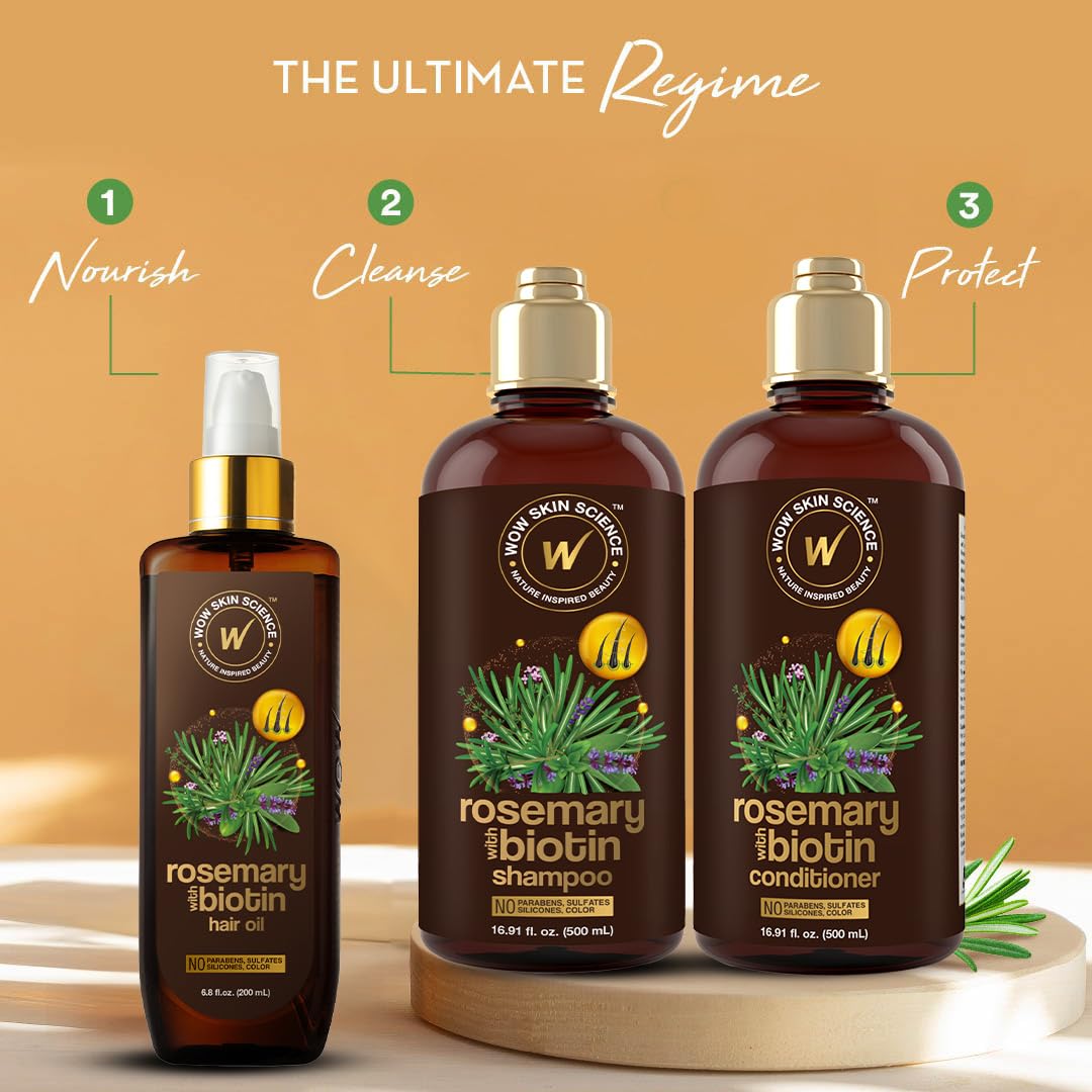 WOW Rosemary Biotin Hair Oil: 6.8 oz