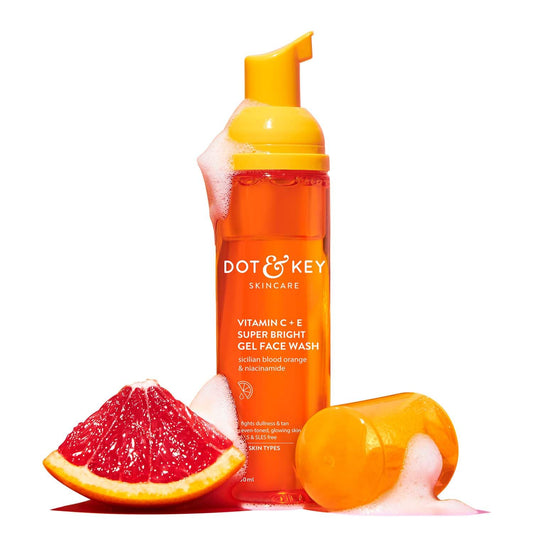 DOT & KEY Vitamin C Super Bright Foaming FaceWash For Dull&Pigmented Skin|With Triple Vita