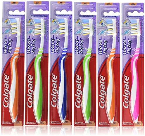 Colgate Zig Zag Deep Clean Toothbrush, Soft - 1 Count (Pack of 6)