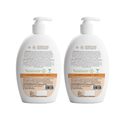 Mamaearth Honey Malai Body Lotion: Pack of 2, 400 ml each