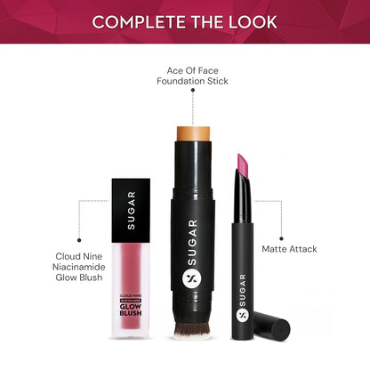 SUGAR Cosmetics Matte Attack Transferproof Lipstick: 01 Bold Play, 2 g