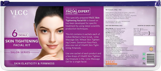 VLCC Skin Tightening Facial Kit: 6 Facials, 240g +