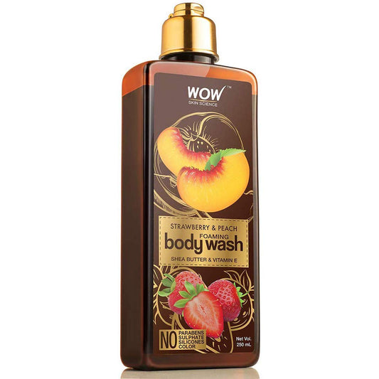 WOW Strawberry & Peach Foaming Body Wash: 250