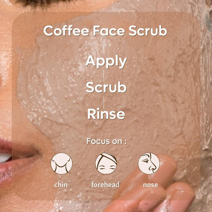 mCaffeine Coffee Face Scrub: Walnut & Vitamin E, 100 g