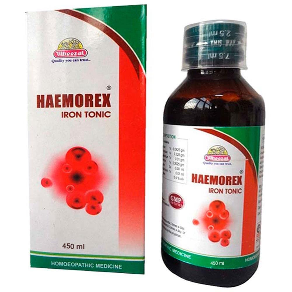 Wheezal Haemorex Iron Tonic: 450ml, Pack of