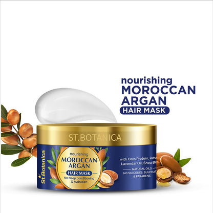 StBotanica Moroccan Argan Hair Mask: Deep Conditioning, 200 ml