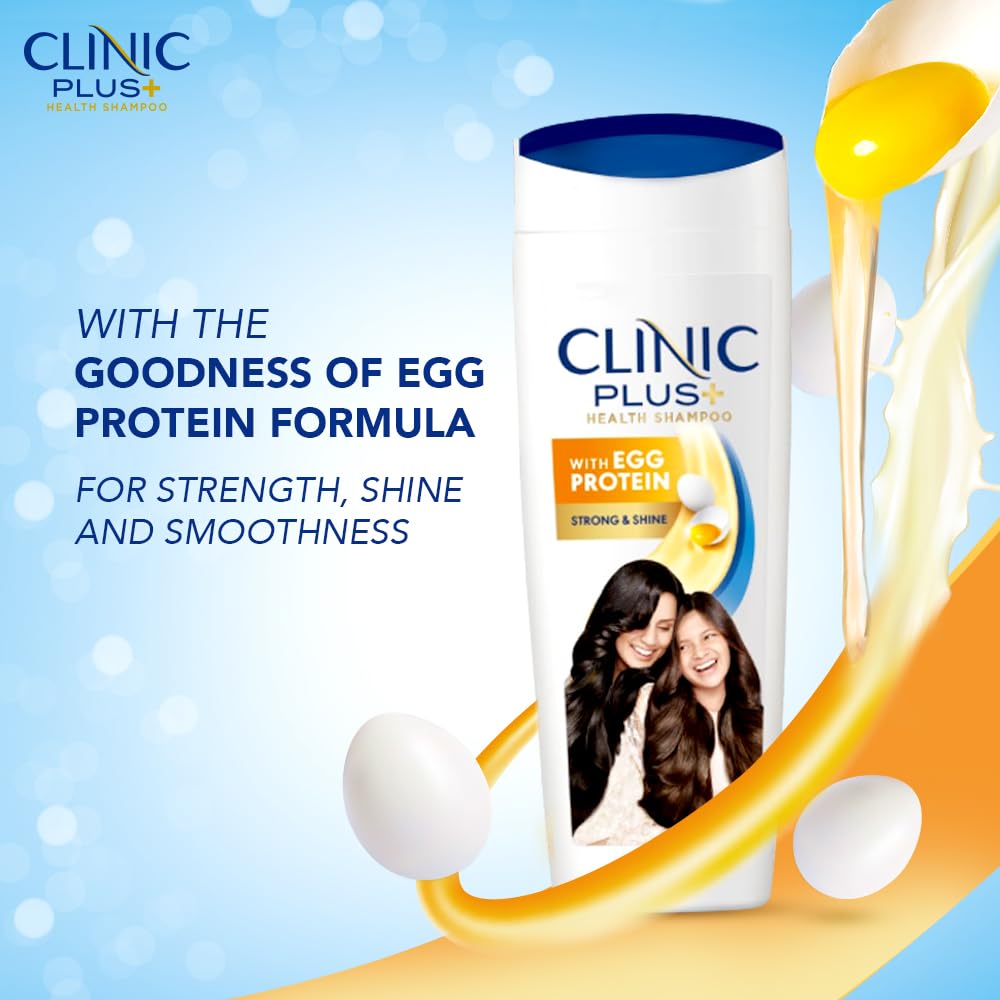 Clinic Plus Strength & Shine Shampoo: Egg Protein, 355 ml