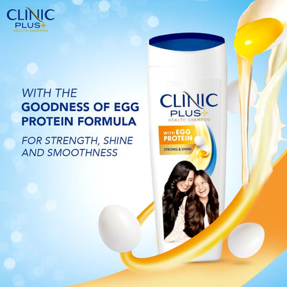 Clinic Plus Strength & Shine Shampoo: Egg Protein, 355 ml